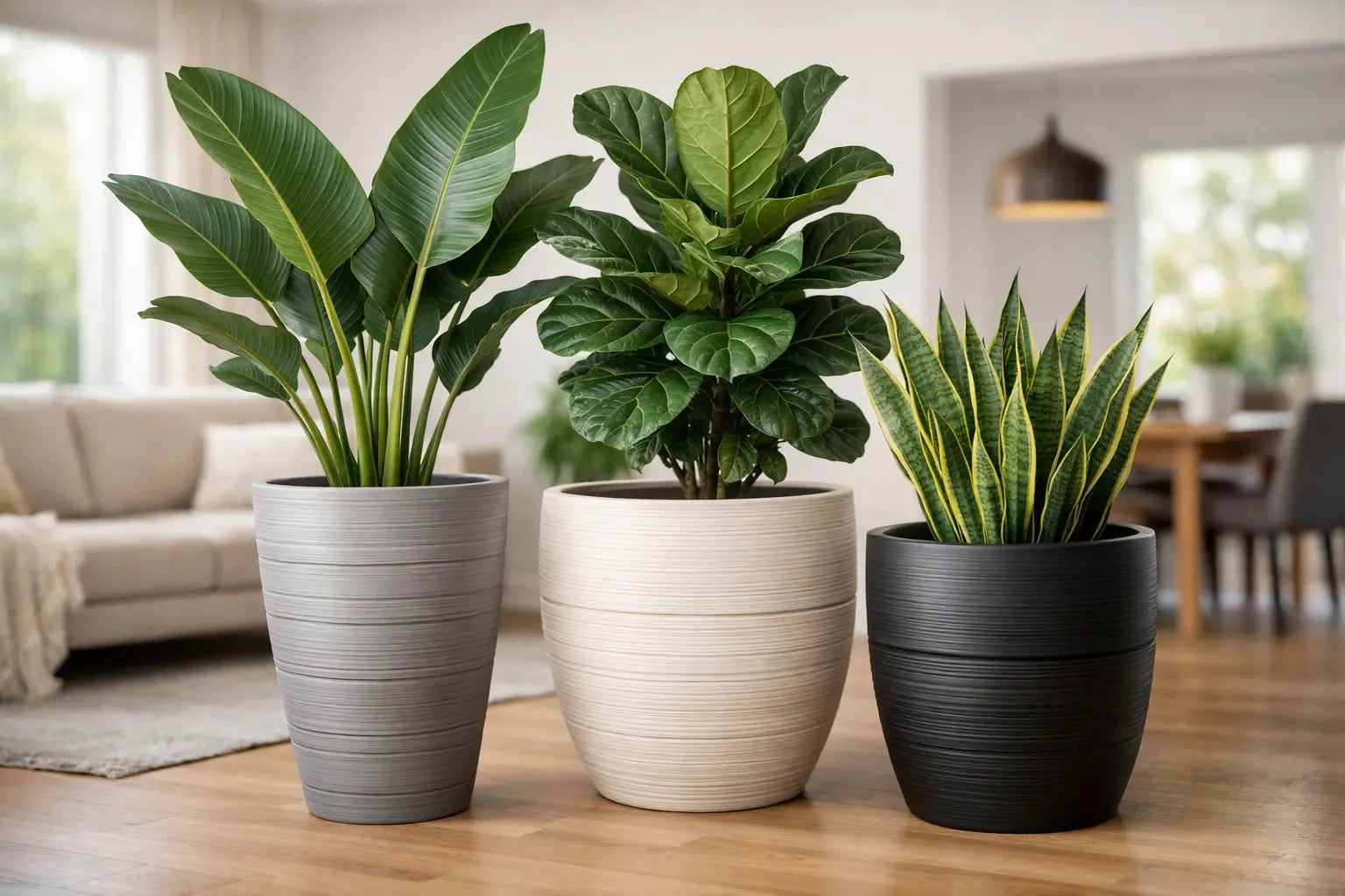Vasos para plantas grandes com design e função