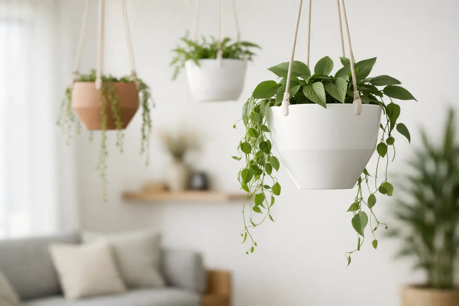 7 ideias de decoração com vasos suspensos