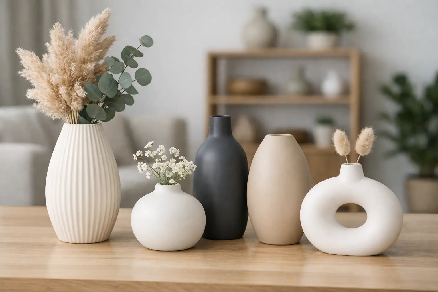 Como combinar vasos decorativos em casa