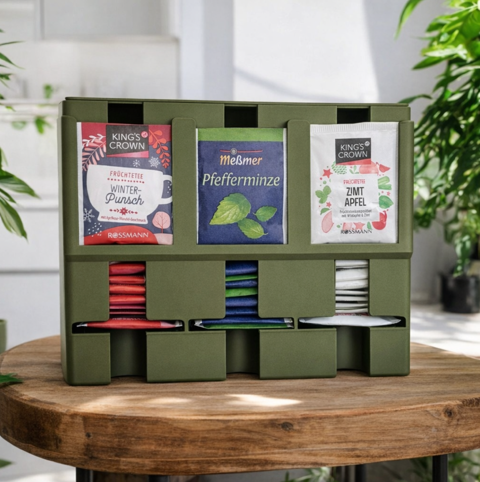 Porta Chá Organizador – Design Funcional e Sustentável