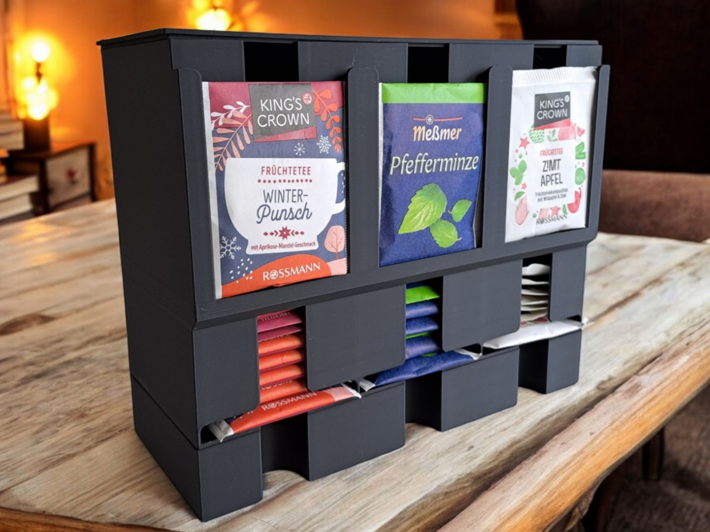 Porta Chá Organizador – Design Funcional e Sustentável