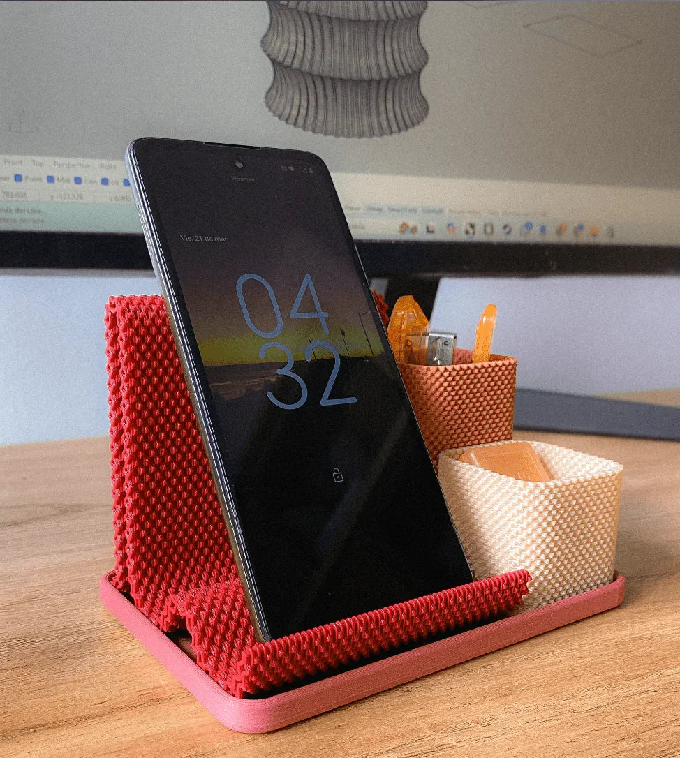 Coregrid | Suporte de Celular e Organizador de Mesa com Design Modular e Exclusivo - Criativalia