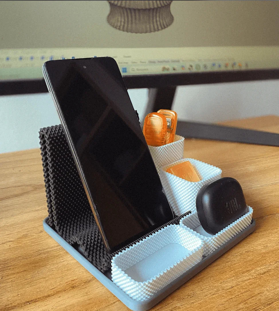 Coregrid | Suporte de Celular e Organizador de Mesa com Design Modular e Exclusivo - Criativalia