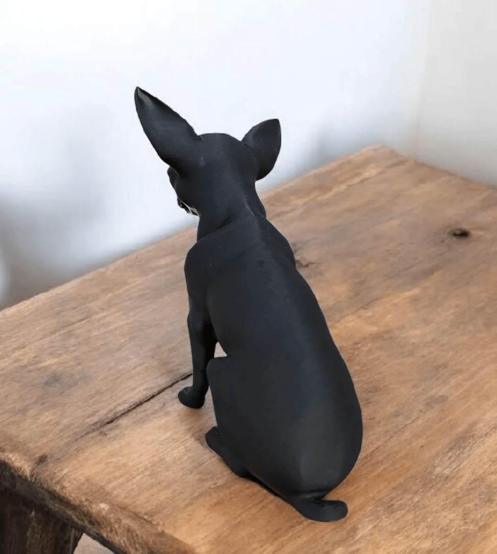 Escultura Chihuahua Minimalista - Criativalia
