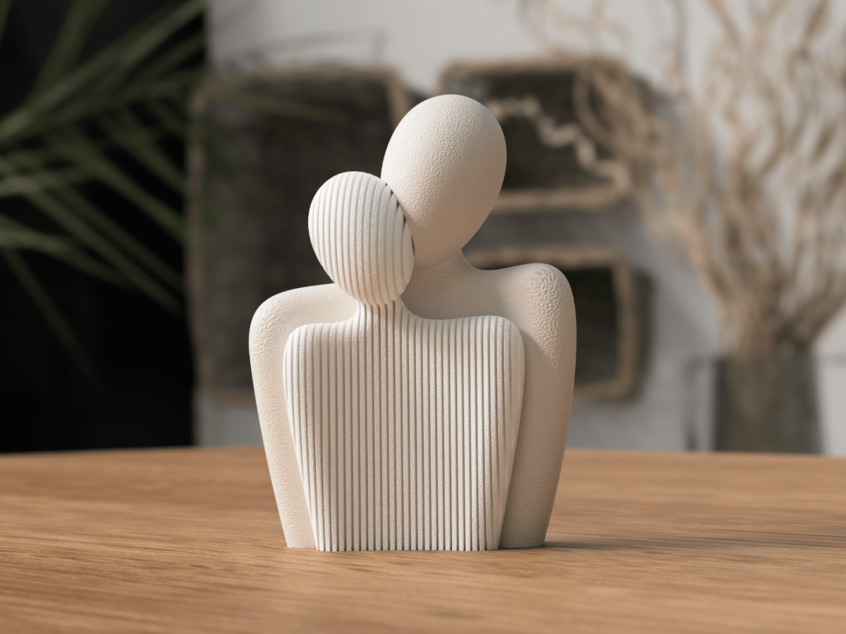 Estátua Casal – Escultura Decorativa para Dia dos Namorados e Decoração Romântica - Criativalia