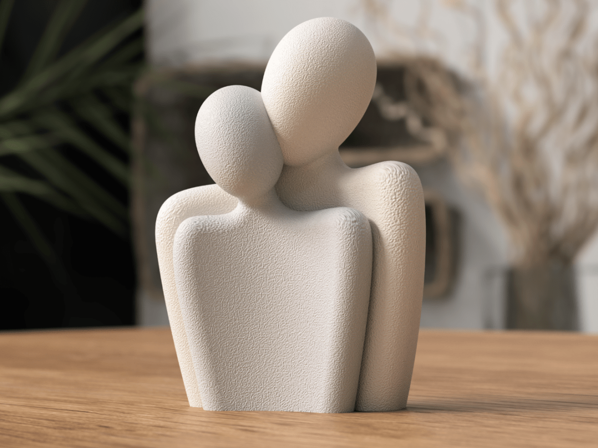 Estátua Casal – Escultura Decorativa para Dia dos Namorados e Decoração Romântica - Criativalia