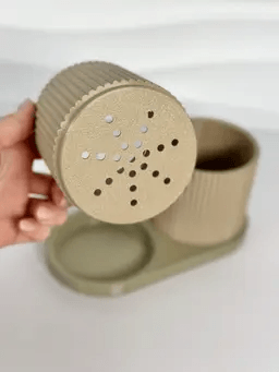 TWINDA – Vaso Duplo com bandeja coletora