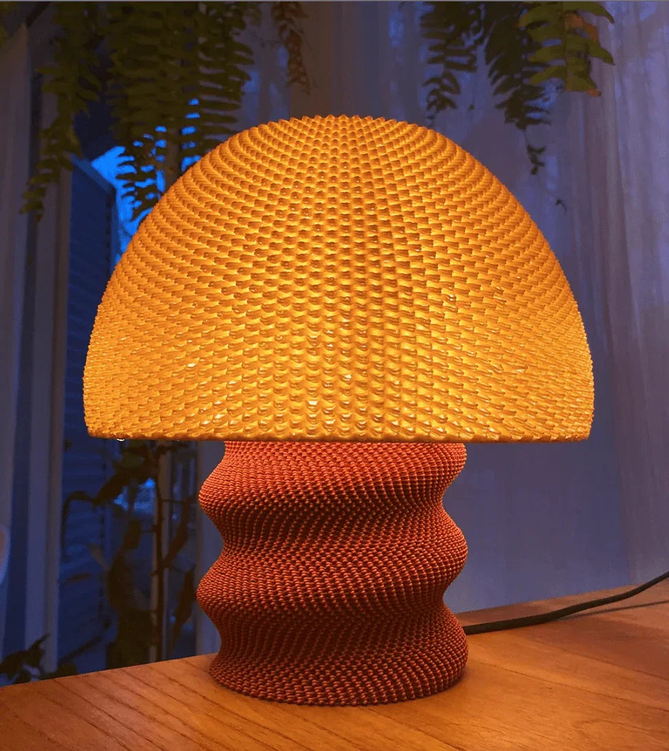 Luminária de Mesa Musho – Design Orgânico e Atmosfera Aconchegante - Criativalia