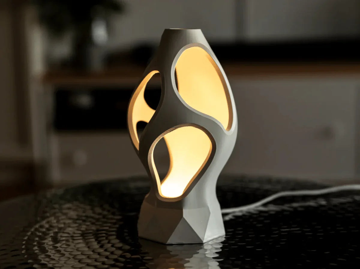Luminária Luma Flux – Design Escultural, Luz Aconchegante - Criativalia