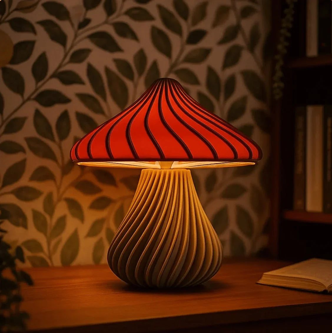 Luminária Mushroom – Abajur com Design Escandinavo e Sustentável - Criativalia