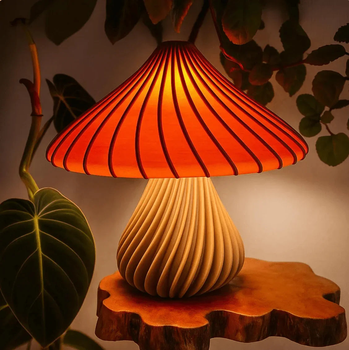 Luminária Mushroom – Abajur com Design Escandinavo e Sustentável - Criativalia