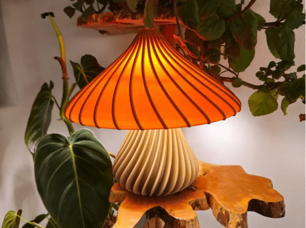 Luminária Mushroom – Abajur com Design Escandinavo e Sustentável - Criativalia