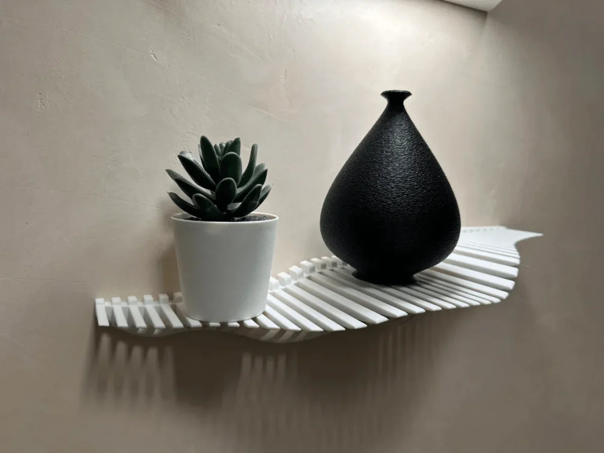 Prateleira Ondina II - Design Orgânico com Elegância Contemporânea - Criativalia