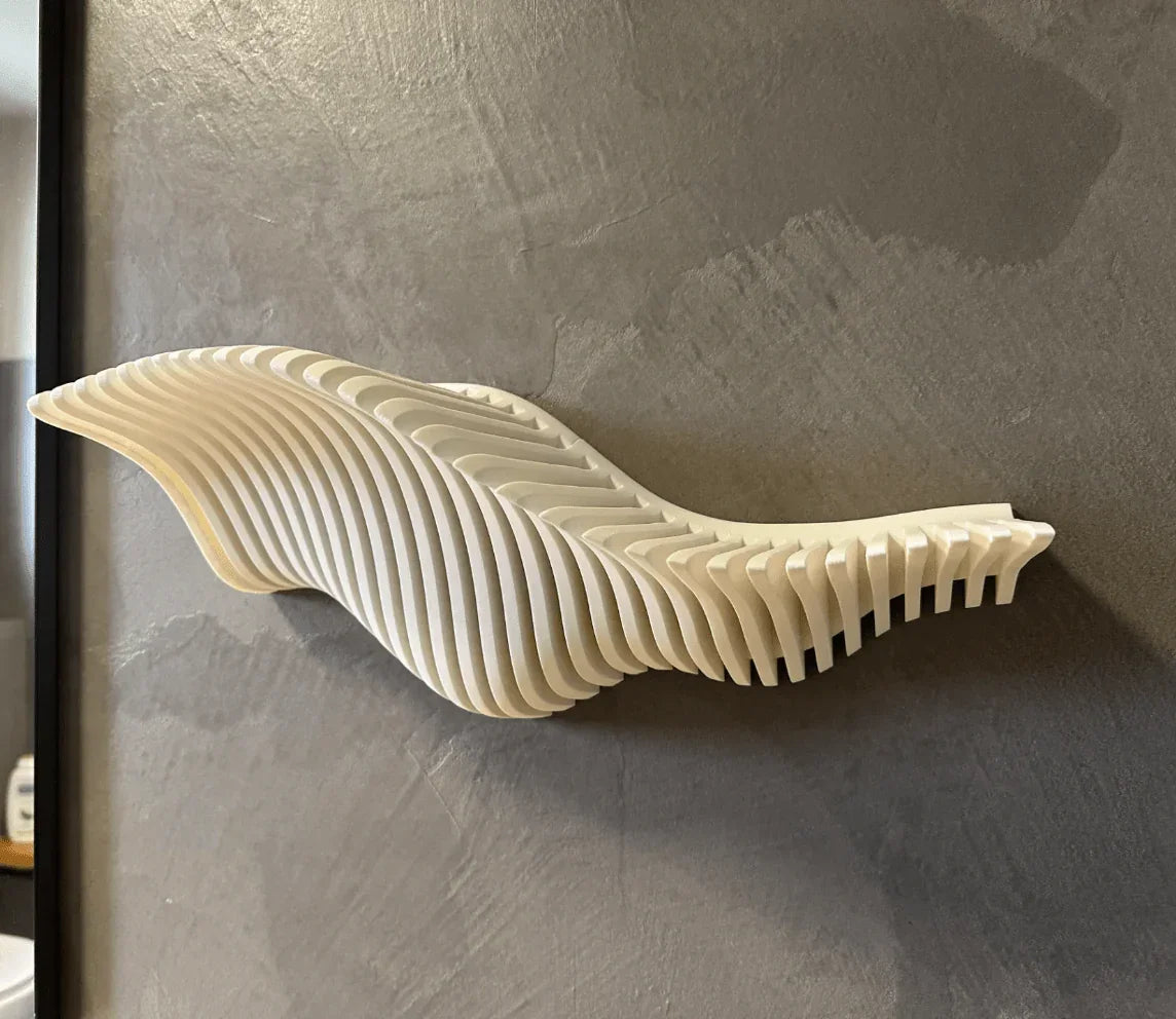 Prateleira Ondina III – Impacto Escultural com Design Orgânico - Criativalia