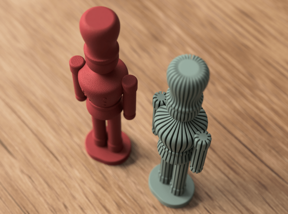 Quebra - nozes Decorativo 20cm – Decoração de Natal Artesanal e Sustentável - Criativalia