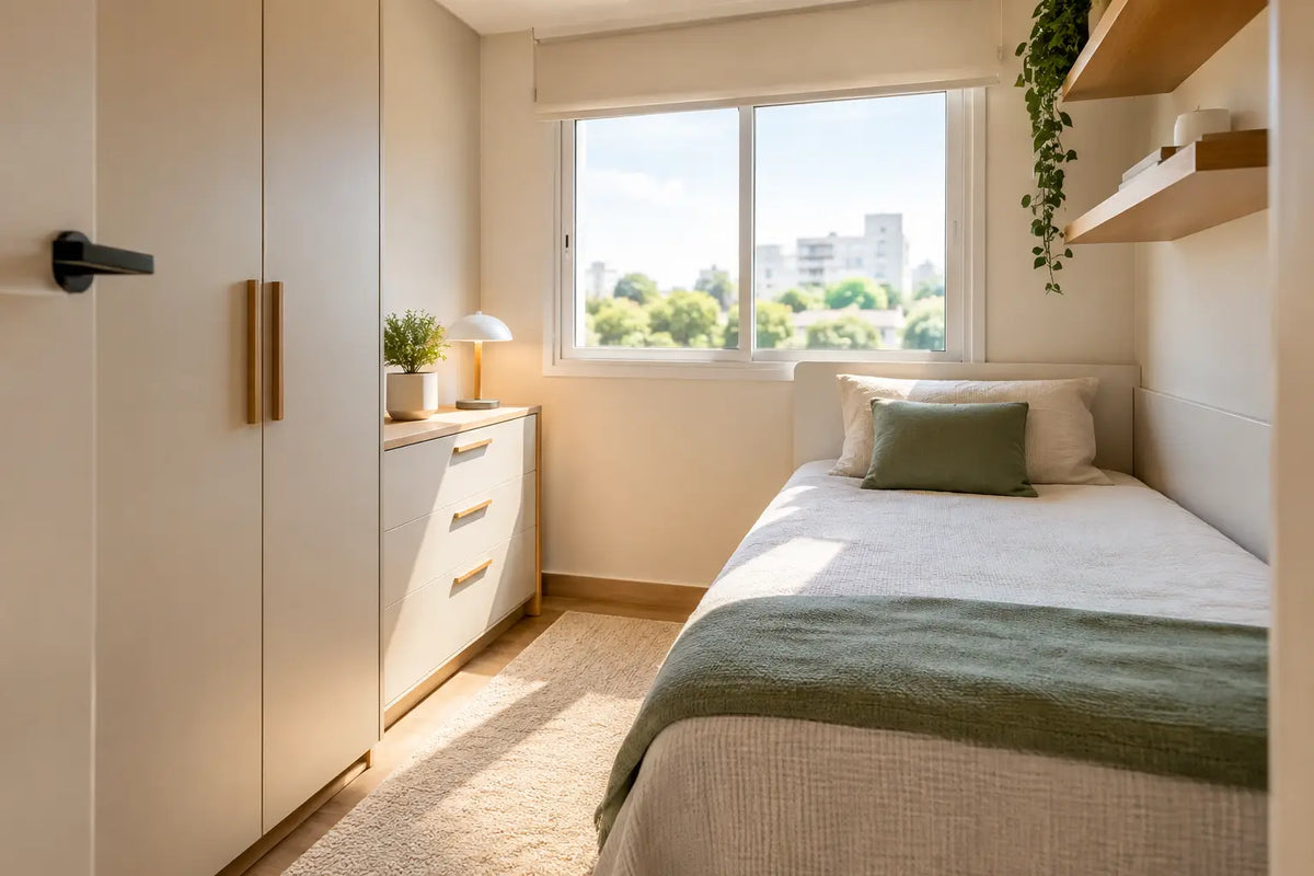 Quarto pequeno bem iluminado: 7 escolhas certas