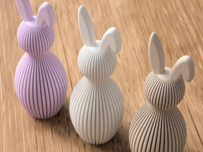 Trio de Coelhos de Páscoa Decorativos