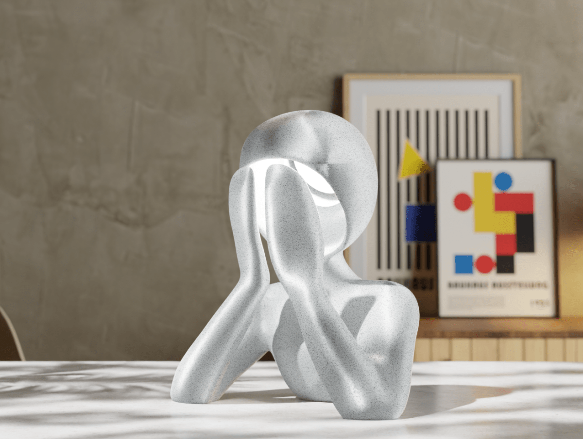 Abajur “Nobody Lamp” – Escultura de Luz Moderna - Criativalia