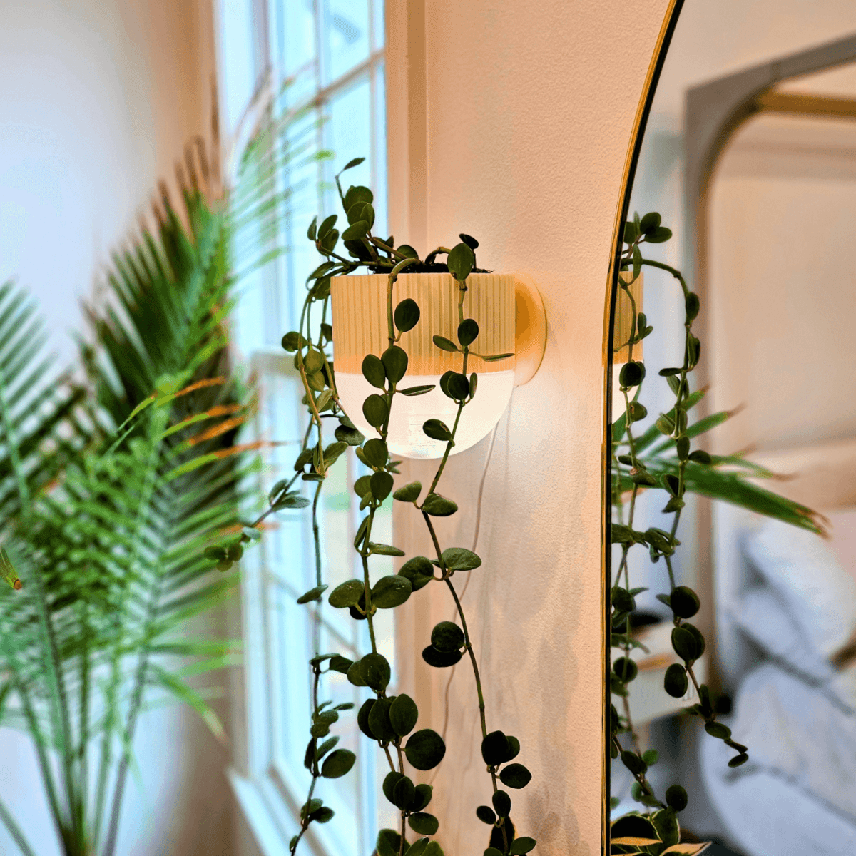 Arandela com Vaso de Plantas EcoDesign - Criativalia