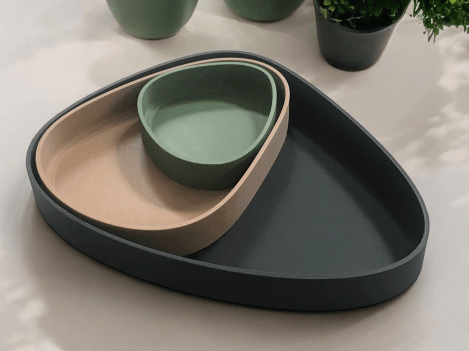 Bandeja Orgânica – Design Multifuncional - Criativalia