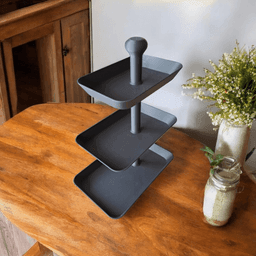 Bandeja Petiscos de Três Andares - Criativalia