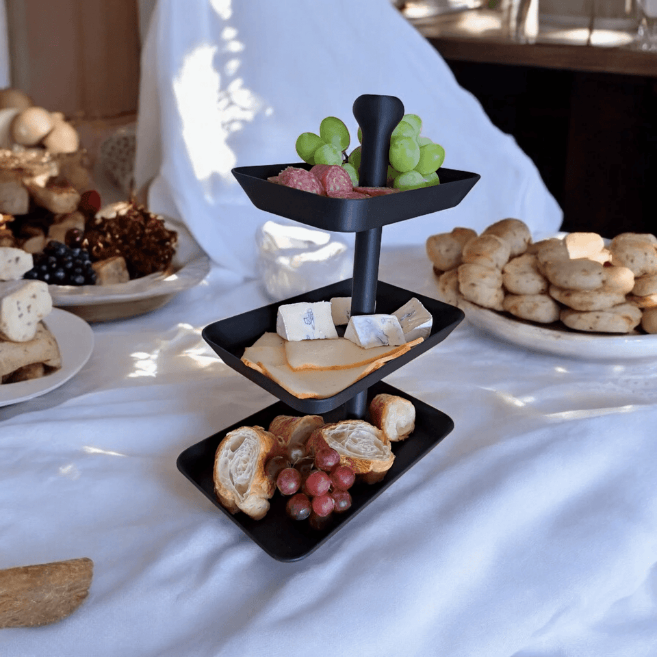 Bandeja Petiscos de Três Andares - Criativalia