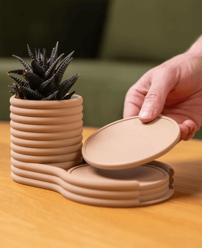 Coaster Planter – Vaso Decorativo com Porta - Copos Integrado - Criativalia