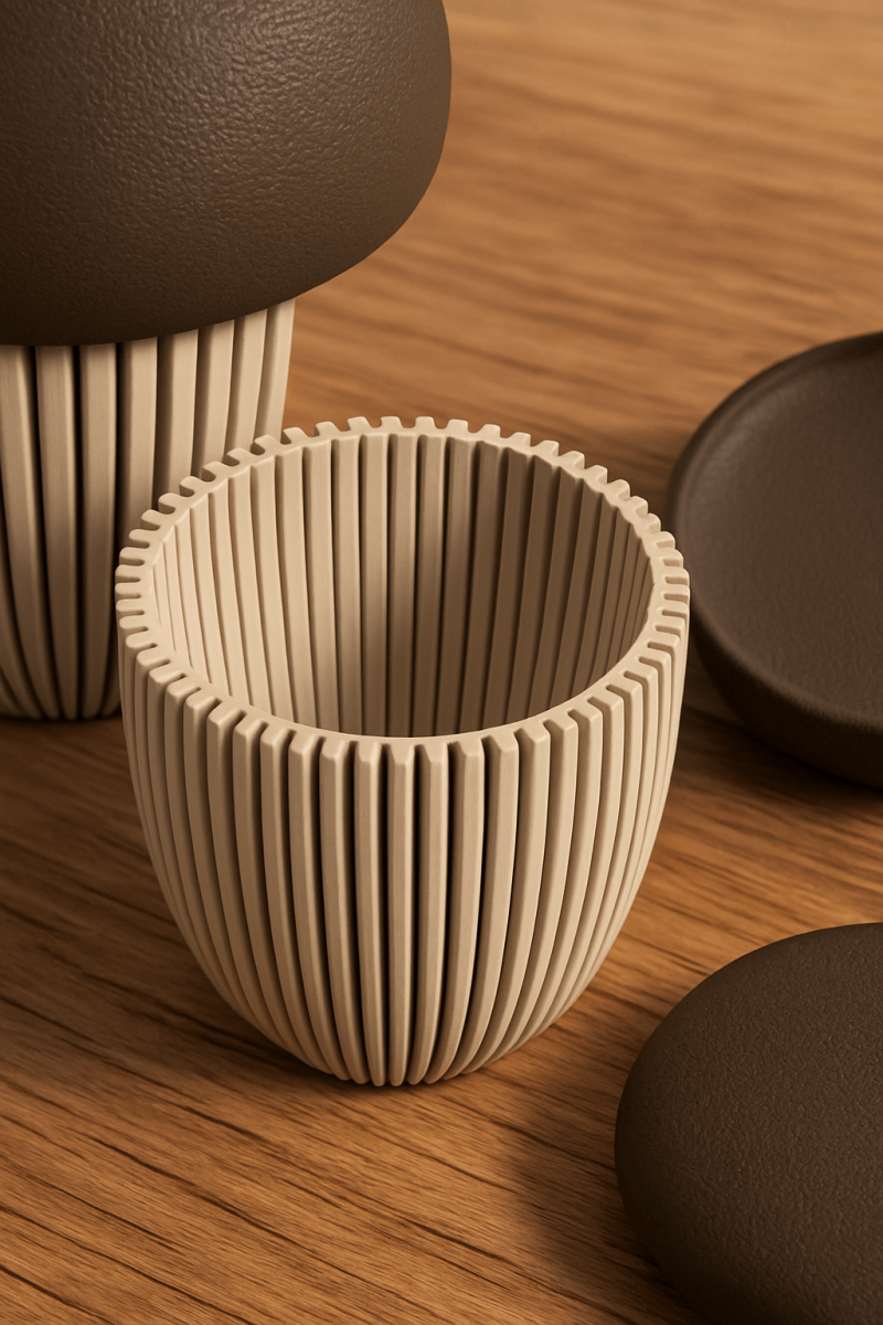 Conjunto Decorativo de Nozes – Porta - Objetos e Suporte para Vela | 2 Peças | Sustentável e Artesanal - Criativalia