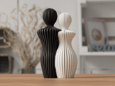 Elo Infinito – Escultura de Casal Contemporânea (17 cm) - Criativalia