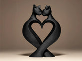 Escultura Decorativa Gatos - Cat Love - Criativalia