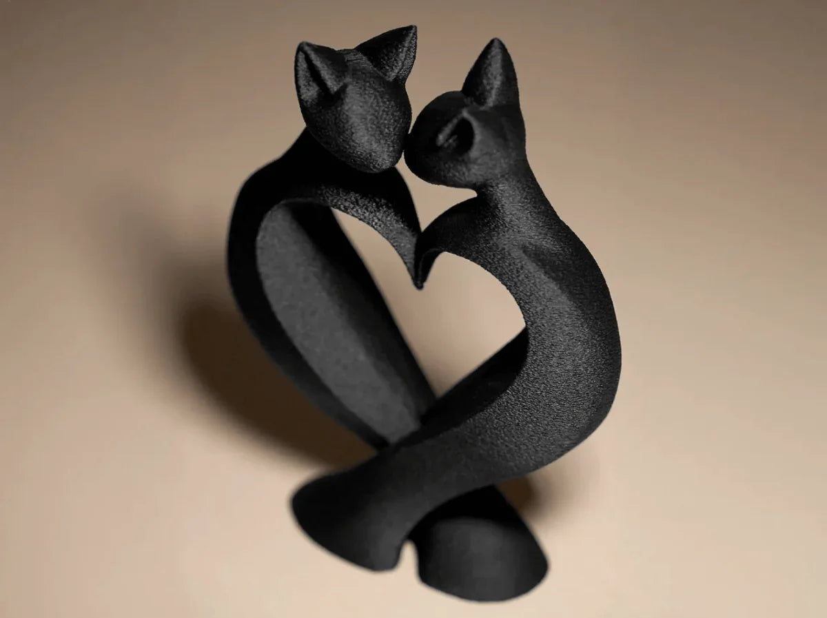 Escultura Decorativa Gatos - Cat Love - Criativalia