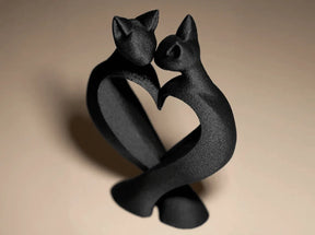 Escultura Decorativa Gatos - Cat Love - Criativalia
