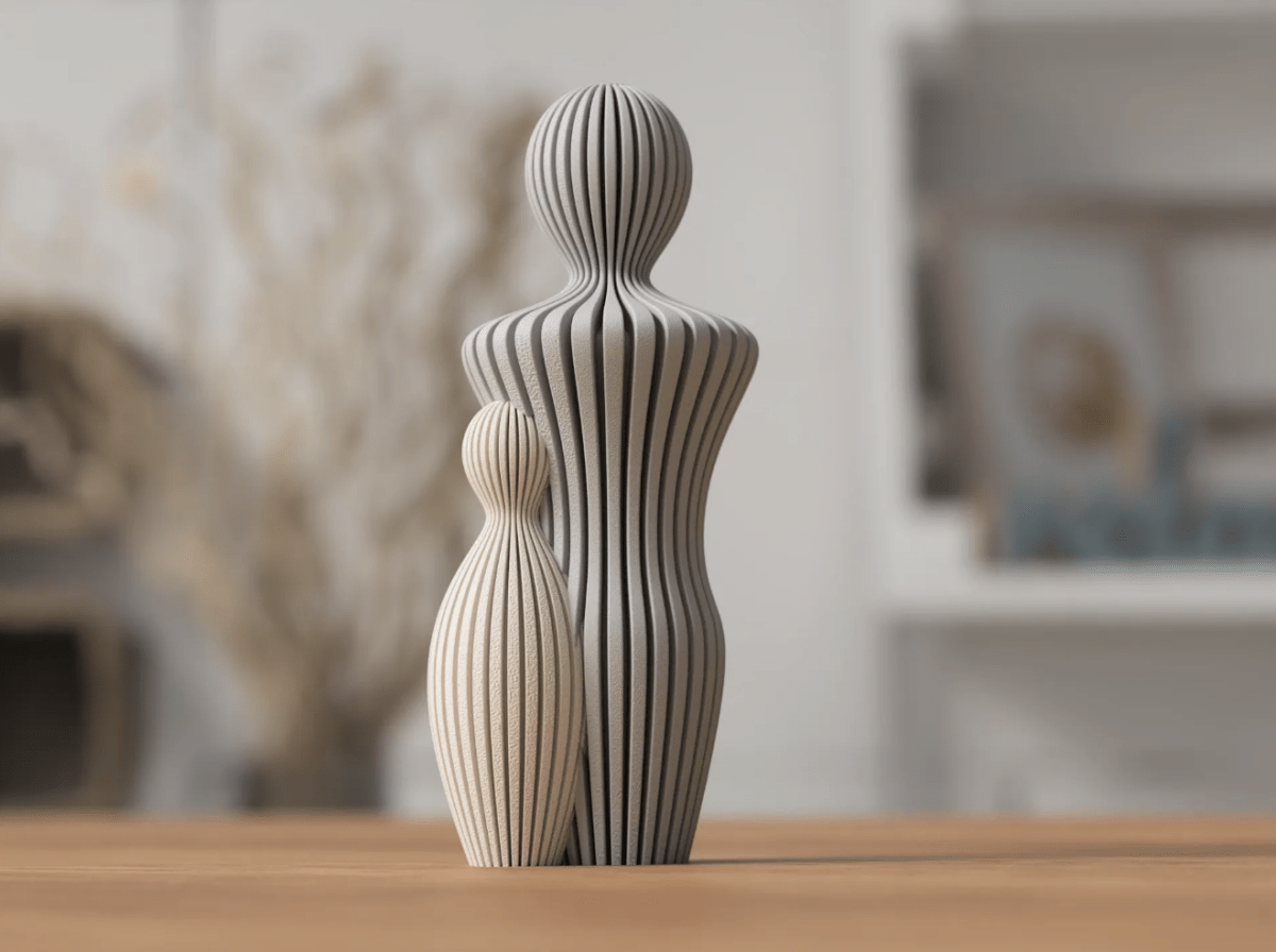 Escultura Laço de Família – Pai com 1 a 4 Filhos - Criativalia