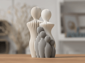 Escultura “Laço de Família” – Pais com até 4 Filhos - Criativalia