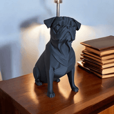 Escultura Pug Minimalista - Criativalia