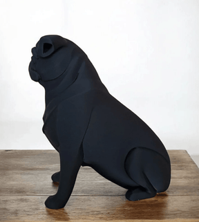 Escultura Pug Minimalista - Criativalia