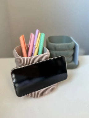 LAMEL – Suporte de celular com porta - canetas - Criativalia