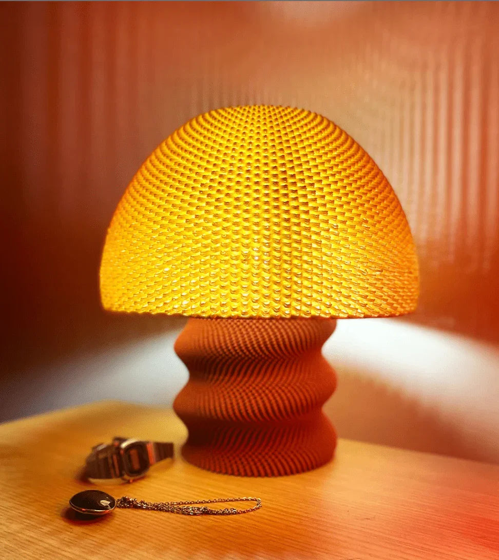 Luminária de Mesa Musho – Design Orgânico e Atmosfera Aconchegante - Criativalia