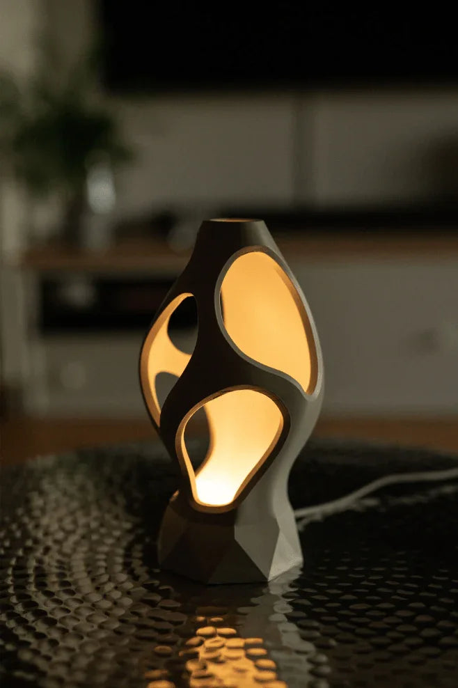 Luminária Luma Flux – Design Escultural, Luz Aconchegante - Criativalia