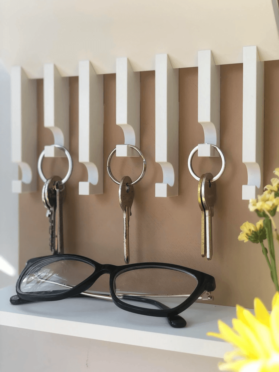 Porta - Chaves de Parede com Duas Prateleiras - Criativalia