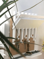 Porta - Chaves de Parede com Duas Prateleiras - Criativalia