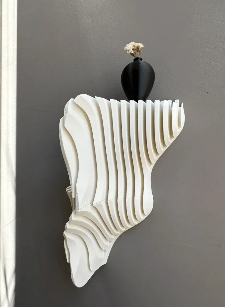 Prateleira Ondina I – Elegância Compacta com Design Orgânico - Criativalia