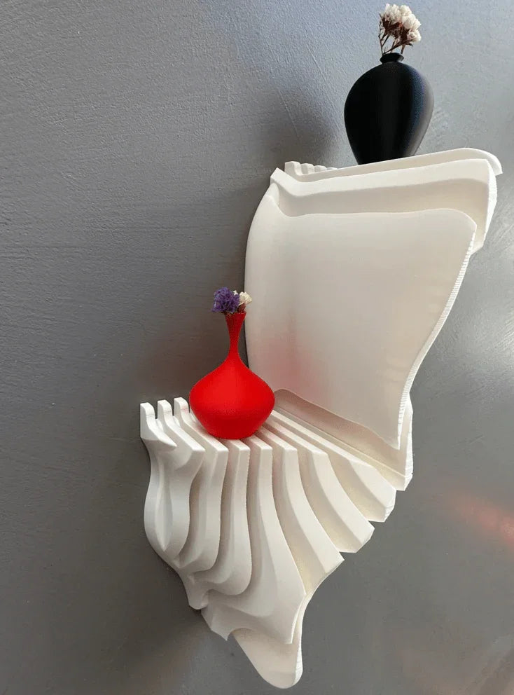 Prateleira Ondina I – Elegância Compacta com Design Orgânico - Criativalia