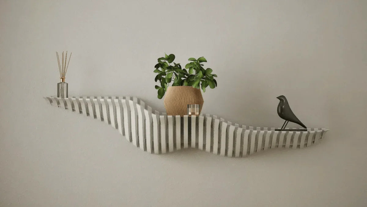 Prateleira Ondina IV - Design Minimalista, Funcionalidade Máxima - Criativalia