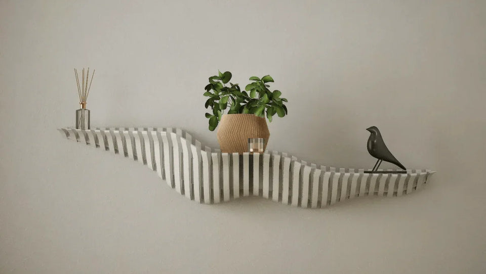 Prateleira Ondina IV - Design Minimalista, Funcionalidade Máxima - Criativalia