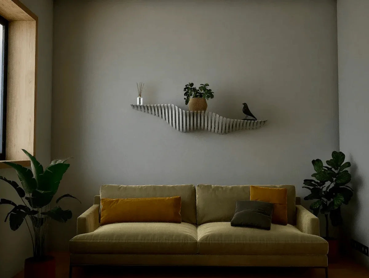 Prateleira Ondina IV - Design Minimalista, Funcionalidade Máxima - Criativalia