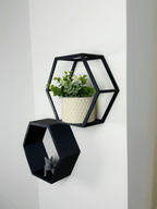 Prateleiras Hexagonais - Kit 2 unidades - Criativalia