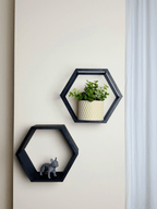 Prateleiras Hexagonais - Kit 2 unidades - Criativalia