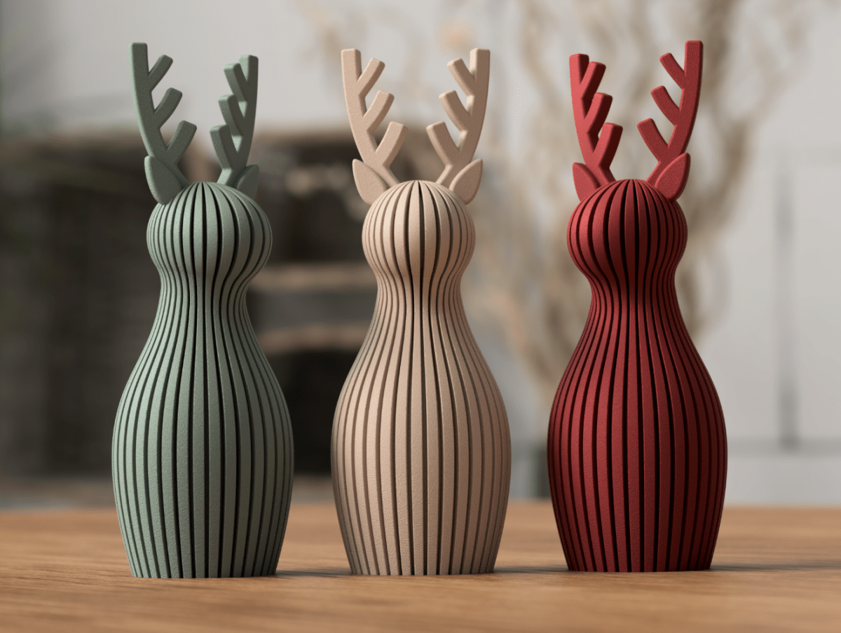 Rena Natalina Decorativa – Christmas Reindeer Ecológica e Artesanal - Criativalia