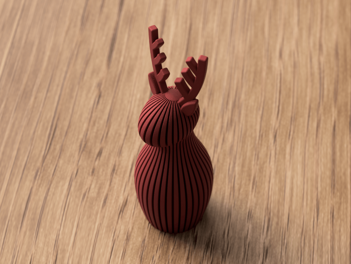 Rena Natalina Decorativa – Christmas Reindeer Ecológica e Artesanal - Criativalia